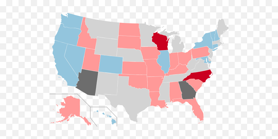 2022 Us Senate Map Download - State Supports Trump The Most Png,Senate Icon