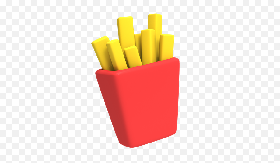 Premium French Fries 3d Illustration Download In Png Obj Or - 3d Fast Food Icon,French Fry Icon