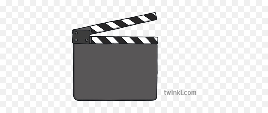 Clapper Board Media Object Eyfs Ks1 Illustration - Twinkl Clip Art Png,Clapper Board Png