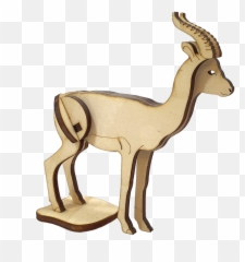 Gazelle Dorcas Diy 3d Wooden Puzzle Touchwoodesign - Animal Figure png
