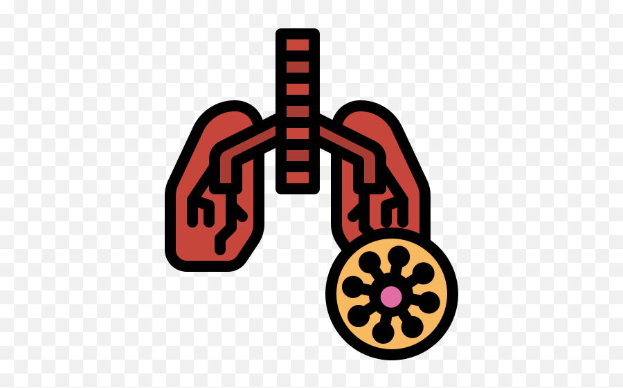 Pneumonia Lung Breath Anatomy Organ Coronavirus - Icon Pneumonia Png,Lung Cancer Icon