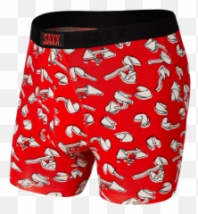 Ultra Boxer Brief - Red Misfortune Cookie u2013 SAXX Underwear Briefs png