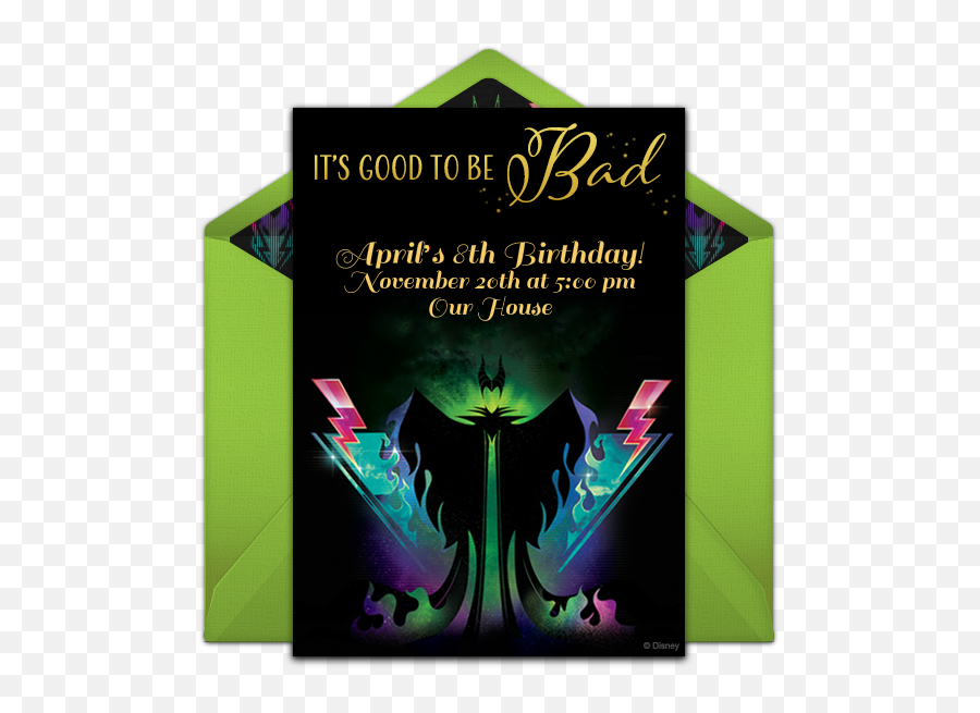 Free Maleficent Online Invitation - Punchbowlcom Farewell Party Design Blackboard Png,Maleficent Icon