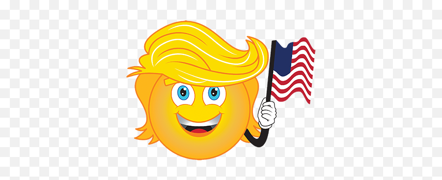 Trump Emoji Flag Heat Transfers T - Shirt Transfers Iron Png,Trump Icon
