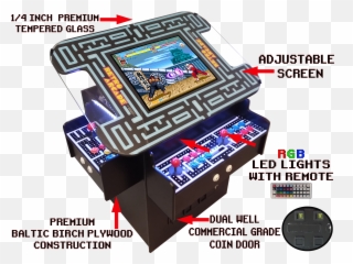 Premium 3 Sided Cocktail Arcade Machine Suncoast United States - Games Png,Dig Dug Png