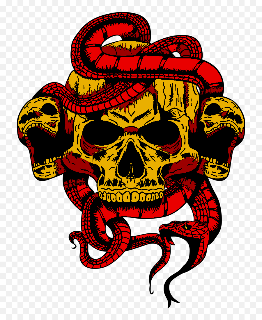 Snake Logo Png - Transparent Skull Art Png,Skull Logo Png