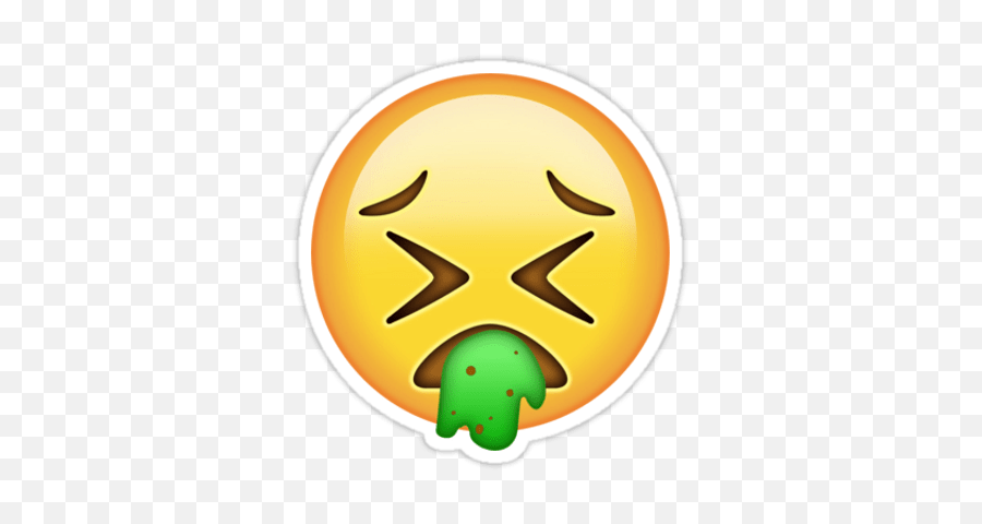 Crying Emoji Transparent Png - Vomit Emoji No Background,Tear Emoji Png