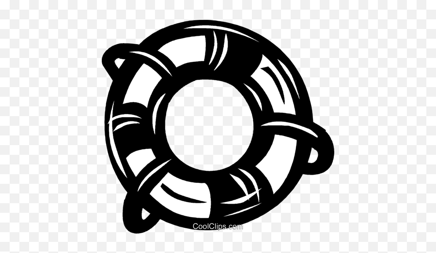Life Ring Royalty Free Vector Clip Art - Life Preserver Clipart Black And White Png,Life Ring Png
