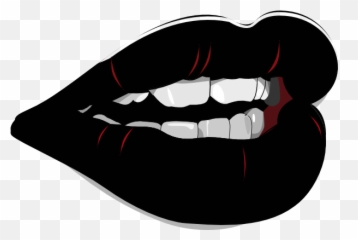 Download Free Png Black Lips Clip Art - vector clip Clipart And White
