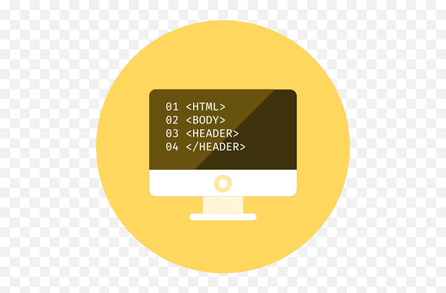 Coding Html Free Icon Of Kameleon Yellow Round - Circle Png,Coding Png