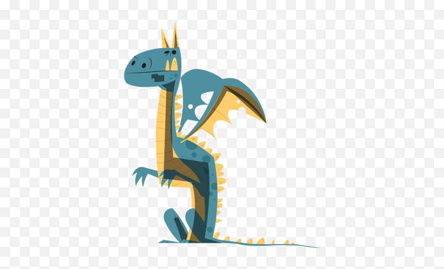 Dragon Sitting Sketch - Transparent Png U0026 Svg Vector File Dibujo Dragon Png Transparent,Cartoon Dragon Png