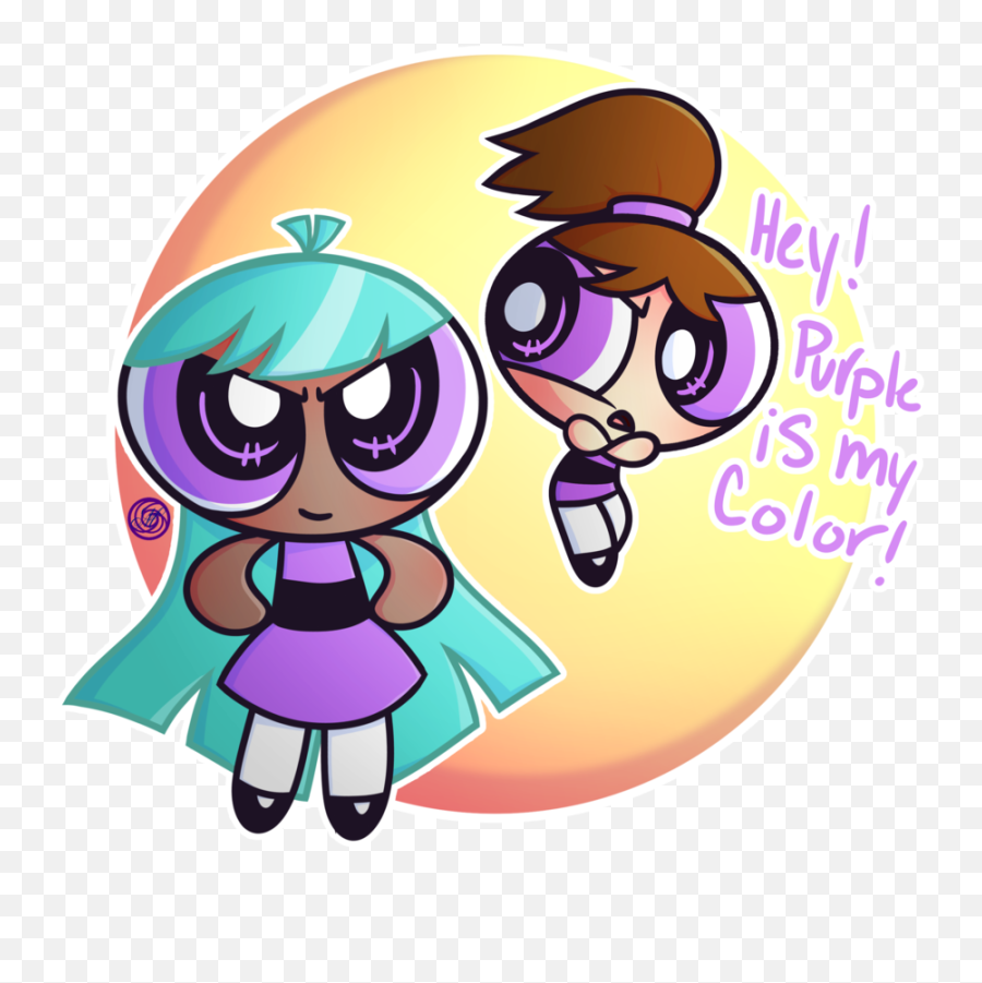 Hey Purple Is My Color The Powerpuff Girls Know Your Meme - Powerpuff Girls Bunny And Bliss Png,Powerpuff Girls Png