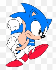 Classic Sonic Clipart - Running The Hedgehog png