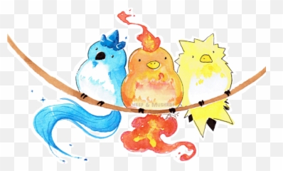 Download Hd Check It Out Sheu0027s Made Some Cute Watercolor - Draw Cute Legendary Pokemon Png,Moltres Png