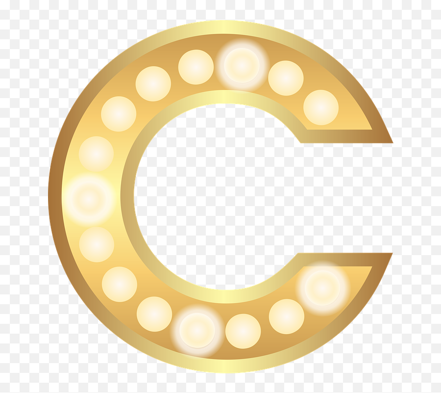 C Glamour Gold - Free Image On Pixabay C Letter Png Transparent,Letter C Png