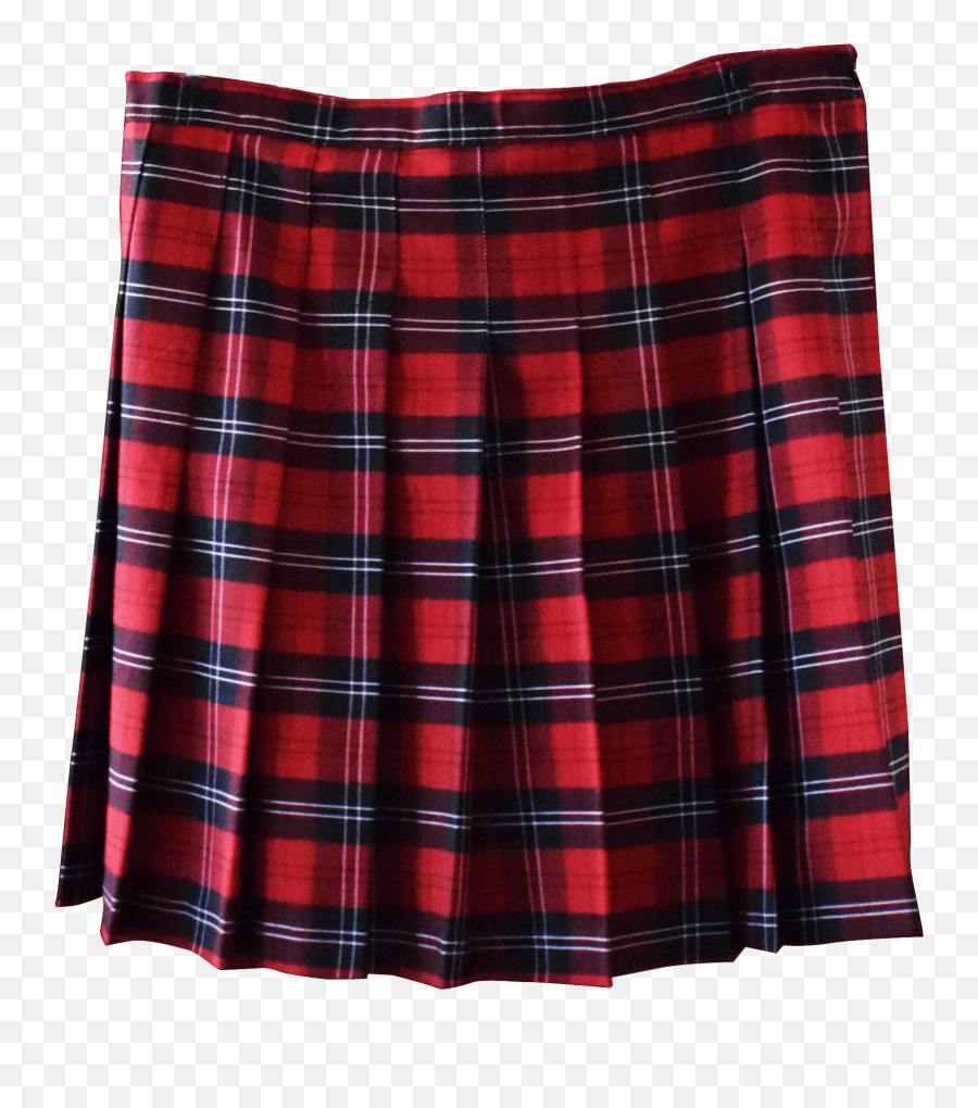 Plaid Skirt - Red Plaid Uniform Skirt Png,Skirt Png - free transparent