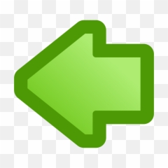 Green Left Arrow Clip Art - vector clip art Pointing Right png