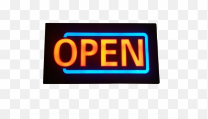 Open Sign - Neon png