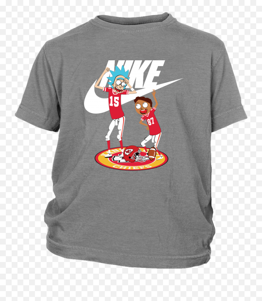 Rick And Morty Nike Logo Football - Bash Brothers T Shirt Png,Kansas City Chiefs Logo Png
