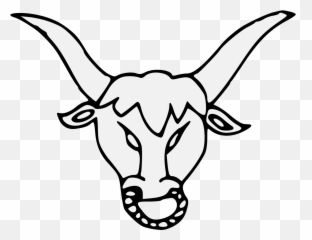 Bull - Traceable Heraldic Art Gambar Banteng Warna Hitam Putih Png,Bull Horns Png