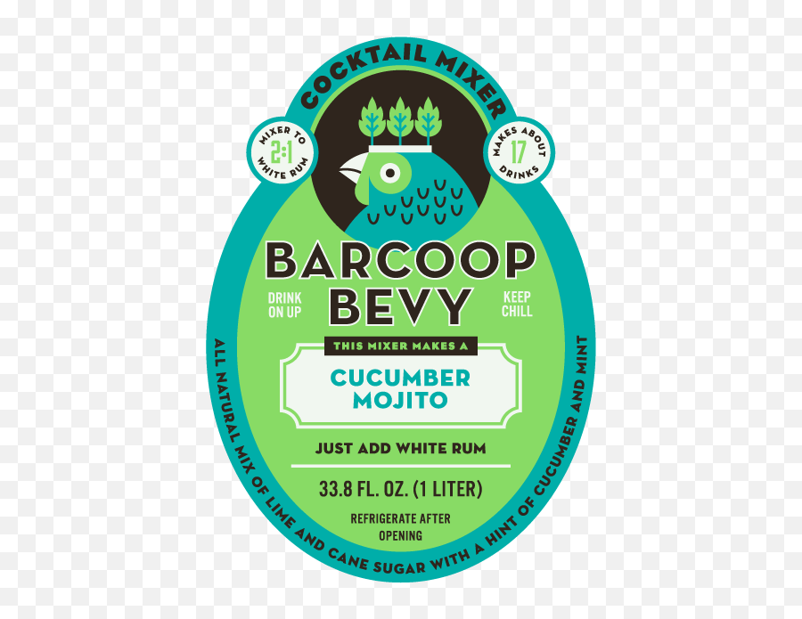 Cucumber Mojito Mix U2014 Barcoop Bevy Cocktail Mixers - Circle Png,Mojito Png