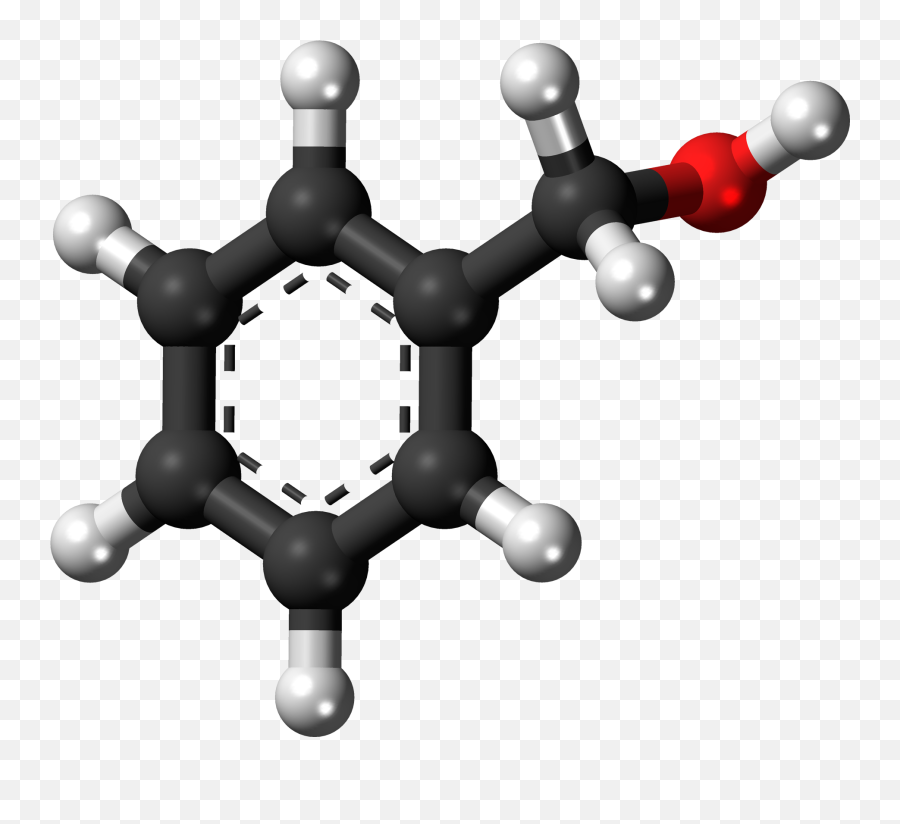 Filebenzyl - Alcohol3dballspng Wikipedia Benzyl Alcohol 3d Structure,Alcohol Png