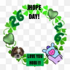 Happy Birthday Jhope - Support Campaign Twibbon Clip Art Png,Jhope Png