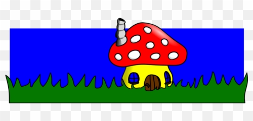 Mushroom House Cartoon - Free Vector Graphic On Pixabay Smurfs Houses Clipart Png,House Cartoon Png