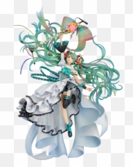 Memorial Dress Ver - New Hatsune Miku Figure Png,Miku Transparent