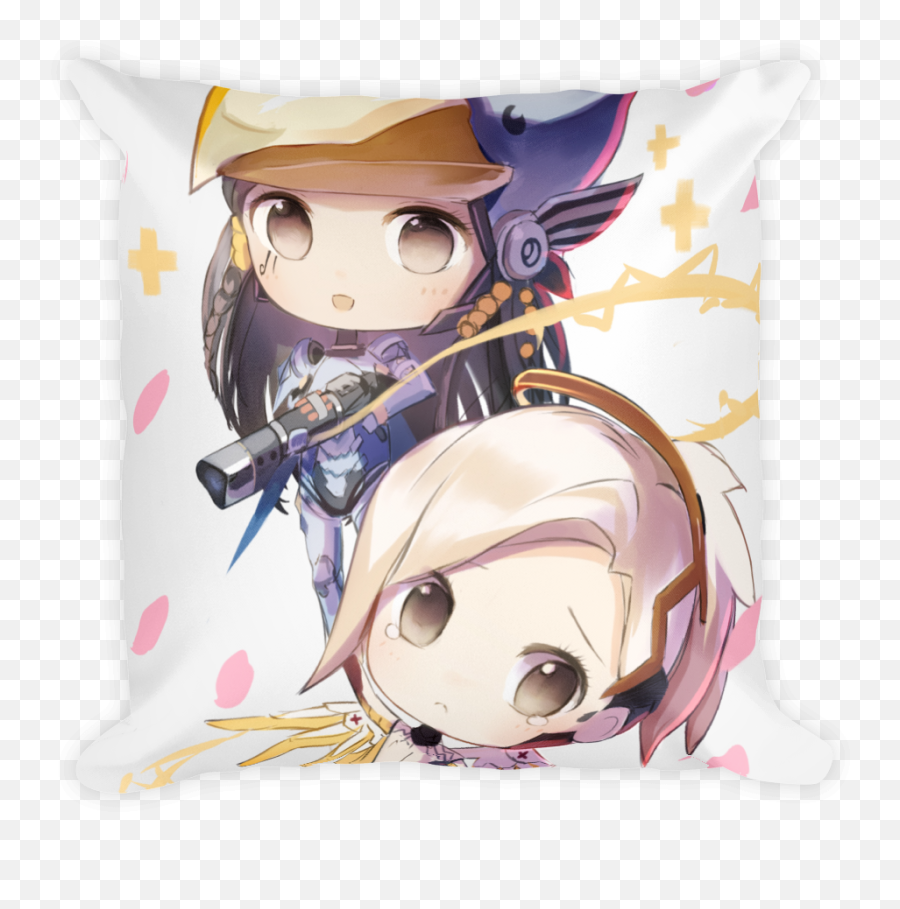 Download Chibi Mercy And Pharah - Phara Mercy Png,Mercy Transparent