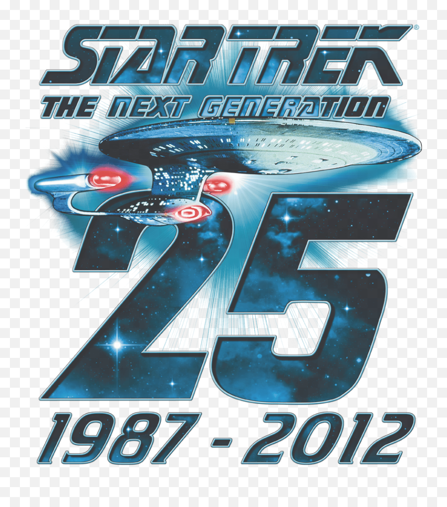 Star Trek Enterprise 25 Mens Regular - Star The Next Generation Png,Star Trek Enterprise Png
