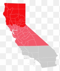 Map Of Northern And Upstate - California Covid Tier Map Png,California Map Png
