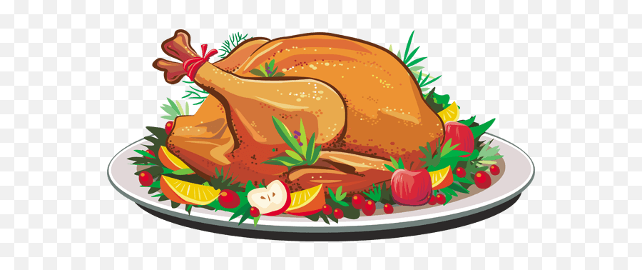 Roasted Turkey Transparent Png - Cooked Thanksgiving Turkey Clipart,Turkey Transparent