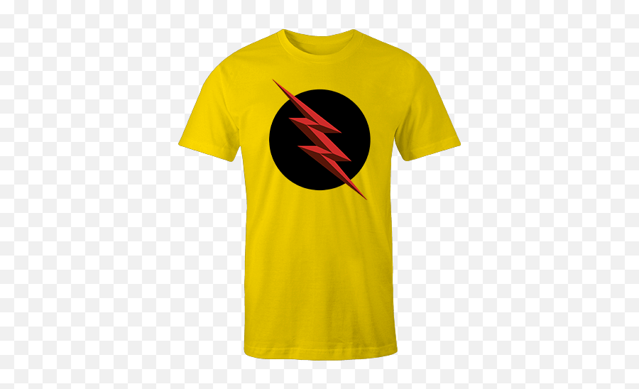 Reverse Flash Yellow Cotton Shirt Png Logo