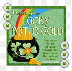 Pot - OGoldPassItOngif Sticker GIF Gfycat Day Luck png