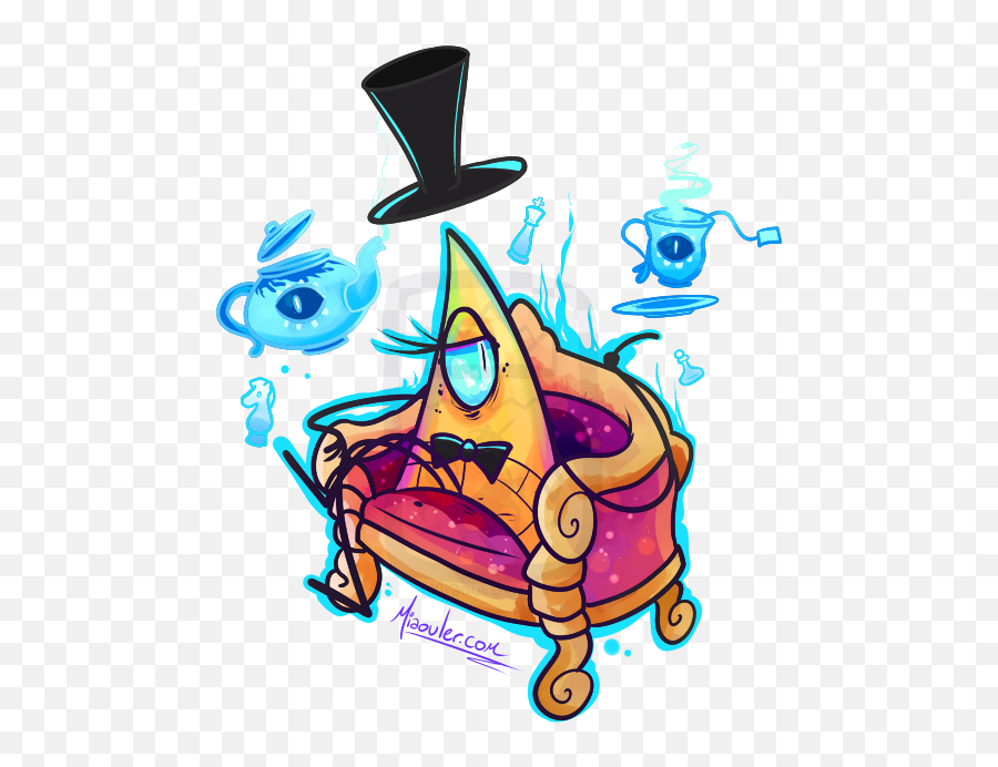 Bill Cipher Alex Hirsch Available As A Sticker Clipart - Clip Art Png,Bill Cipher Png