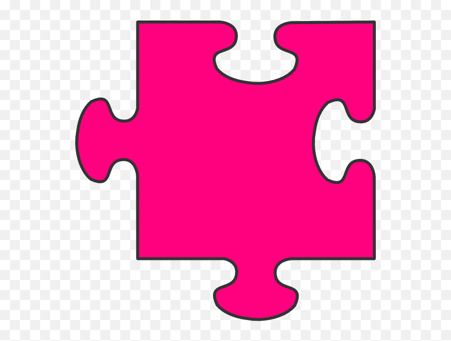 Pink Puzzle Piece Clip Art - Clipartandscrap Pink Puzzle Piece Clipart Png,Puzzle Piece Png