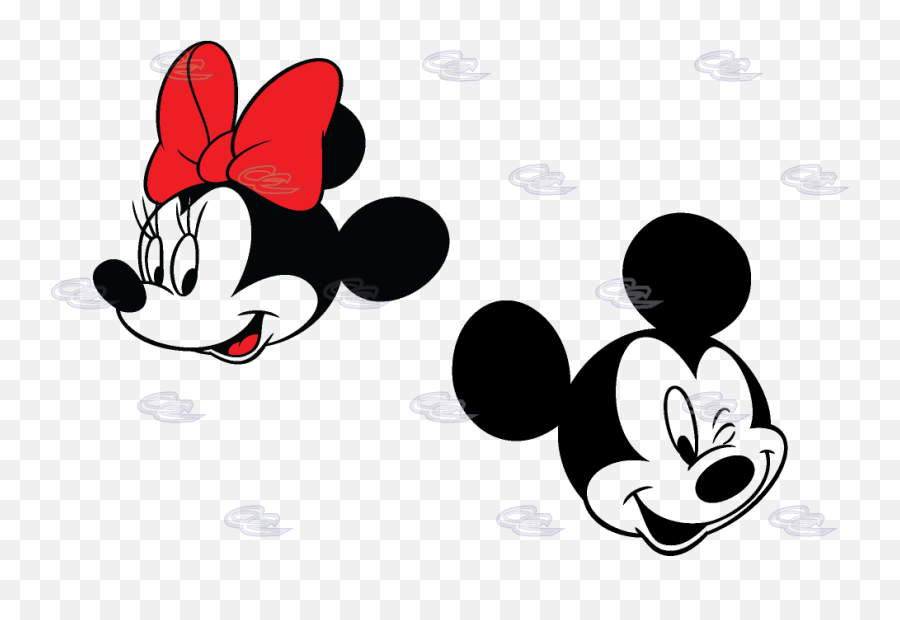 Mickey Mouse Minnie Red Bow - Mickey And Minnie Mouse Png,Minnie Mouse Face Png