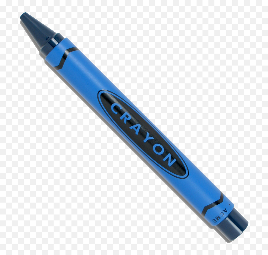 Crayons Transparent Background Picture - Blue Crayon White Background Png,Crayons Png