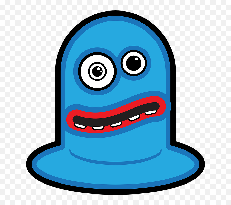 Aliens Blue Happy - Free Vector Graphic On Pixabay Moving Pic Of Monster Cartoon Png,Scary Face Png