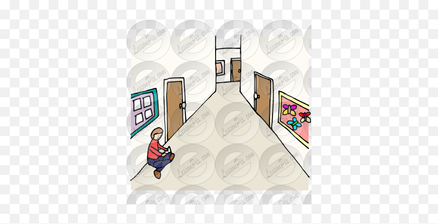 Sit In Hallway Picture For Classroom - Tradesman Png,Hallway Icon