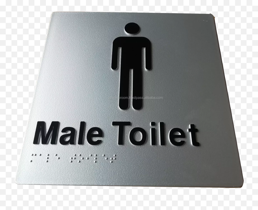 Ss01silver Plastic 3d Male Braille Toilet Sign 180 X Mm - Language Png,Freecharge Icon