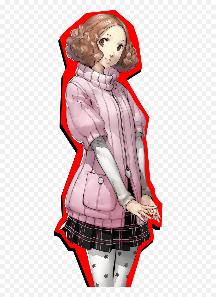 Persona 5 Teammates - Anime Short Curly Hair Girl Png,Ryuji Sakamoto Icon