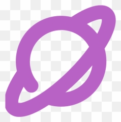 Planet Cosmos Orbit Universe Geo Sattelite Icon - Bold Purple png