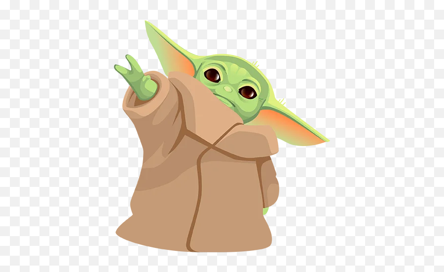 Telegram Sticker From Baby Yoda - Pack Sticker Baby Yoda Png,Baby Yoda Icon