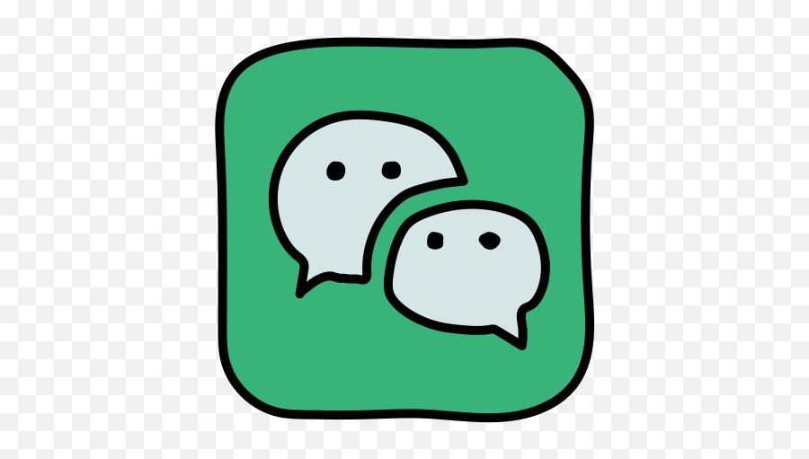Wechat Icon In Doodle Style - Dot Png,Icon Png Phone Wechat