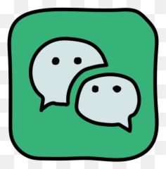 Wechat Icon In Doodle Style - Dot png