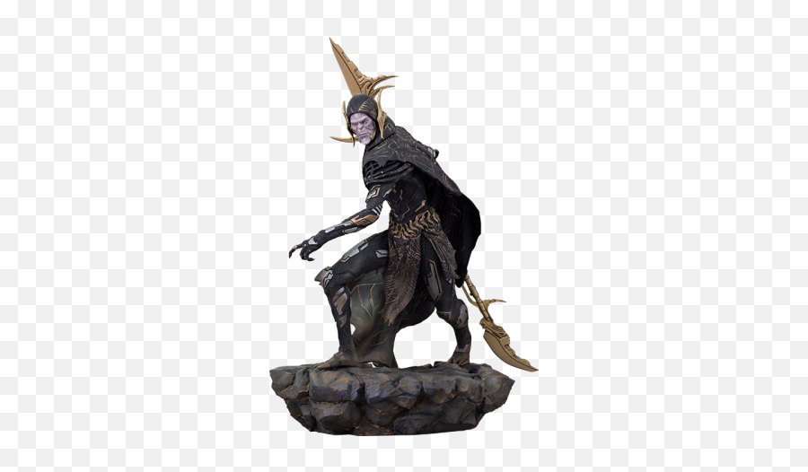 Corvus Glaive Black Order Statue By Iron Studios - Corvus Glave Marvel Statue Png,Venom Icon Figure