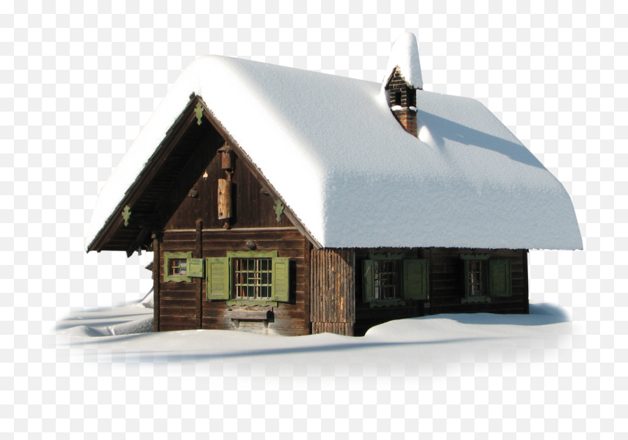 Transparent Winter House With Snow Png - Winter House Png,Transparent Snow
