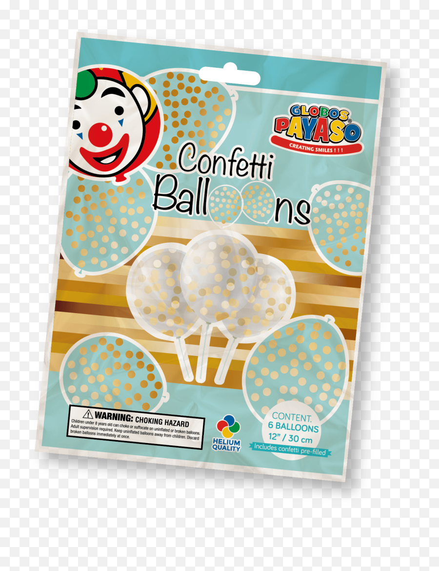 Confetti U0026 Gender Reveal Balloons - Clown Png,Gold Confetti Png